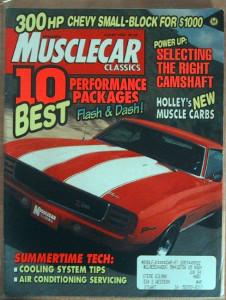 MUSCLECAR CLASSICS 1992 AUG - TOP 10 CARS, BOSS 302, AIR COND, COOLING, CAMS